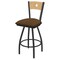 Holland Bar Stool Co 36" Swivel Counter Stool, Pewter Finish, Nat Back, Rein Thatch Seat X830 - alternate 1